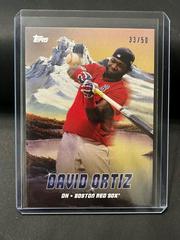 David Ortiz [Prussian Blue] Baseball Cards 2023 Topps X Bob Ross The Joy Of Peaks of Power Prices