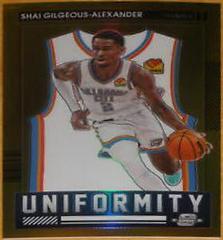 Shai Gilgeous Alexander [Gold] Basketball Cards 2021 Panini Contenders Optic Uniformity Prices