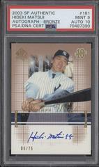 Hideki Matsui [Autograph Bronze] Baseball Cards 2003 SP Authentic Prices