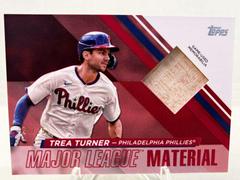 Trea Turner [Red] #MLM-TT Baseball Cards 2024 Topps Major League Material Prices