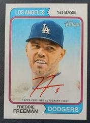 Freddie Freeman [Special Edition Red Ink] #ROA-FF Baseball Cards 2023 Topps Heritage Real One Autographs Prices