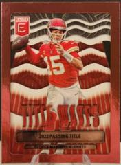 Patrick Mahomes II [Pink] #TW-3 Football Cards 2023 Panini Donruss Elite Title Waves Prices