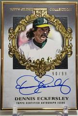Dennis Eckersley Baseball Cards 2022 Topps Gilded Collection Gold Framed Hall of Famer Autographs Prices