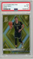 Lonzo Ball [Gold] #19 Basketball Cards 2017 Panini Spectra Prices