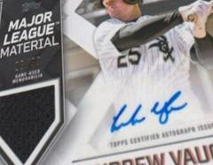 Andrew Vaughn #MLMA-AV Baseball Cards 2022 Topps Update Major League Material Autographs Prices