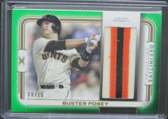 Buster Posey Baseball Cards 2023 Topps Definitive Patch Collection Prices