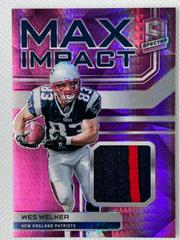 Wes Welker [Neon Pink] #MI-WEW Football Cards 2022 Panini Spectra Max Impact Prices