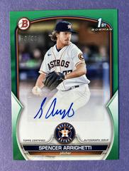 Spencer Arrighetti [Green] #PPA-SA Baseball Cards 2023 Bowman Paper Prospect Autographs Prices