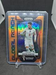Jadon Sancho [Orange] Soccer Cards 2022 Panini Prizm World Cup Global Reach Prices