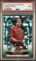 Corbin Carroll  [Aqua Variation] #5 Baseball Cards 2023 Bowman Chrome Sapphire Prices