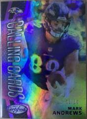 Mark Andrews [Purple] #CALL-17 Football Cards 2023 Panini Certified Calling Prices
