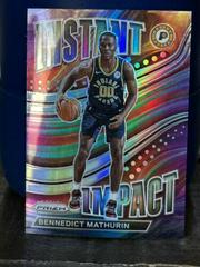 Bennedict Mathurin [Silver] #19 Basketball Cards 2022 Panini Prizm Instant Impact Prices