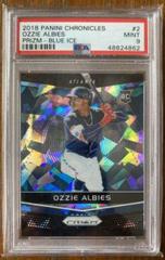 Ozzie Albies [Blue Ice] Baseball Cards 2018 Panini Chronicles Prizm Prices