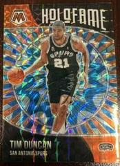 Tim Duncan [Reactive Blue Mosaic] #5 Basketball Cards 2020 Panini Mosaic HoloFame Prices