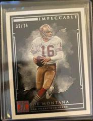 Joe Montana #95 Football Cards 2019 Panini Impeccable Prices