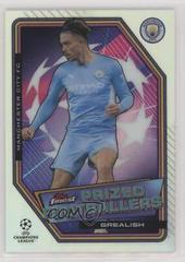Jack Grealish #PF-15 Soccer Cards 2021 Topps Finest UEFA Champions League Prized Footballers Prices