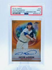 Jacob deGrom [Orange Refractor] #JD Baseball Cards 2019 Topps Finest Origins Autograph Prices