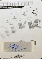 Xavier Worthy #A-XW1 Football Cards 2023 Leaf Vivid Autographs Animation Prices