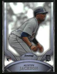 Austin Jackson [Gold Refractor] #8 Baseball Cards 2010 Bowman Sterling Prices