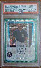 Bryce Harper [Refractor Autograph] #BCP111 Baseball Cards 2011 Bowman Chrome Prospects Prices