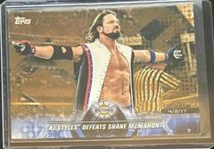 AJ Styles Defeats Shane McMahon [Bronze] Wrestling Cards 2018 Topps WWE Road To Wrestlemania Prices