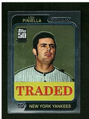 Lou Piniella [1974 Reprint] #T108 Baseball Cards 2001 Topps Chrome Traded Prices