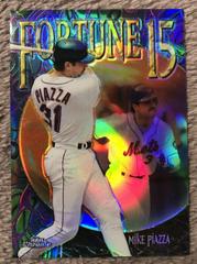Mike Piazza [Refractor] #FF10 Baseball Cards 1999 Topps Chrome Fortune 15 Prices