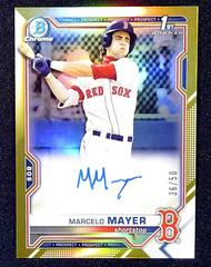 Marcelo Mayer [Gold Refractor] #BDC-174 Baseball Cards 2021 Bowman Draft Chrome Prices