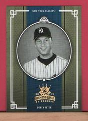 Derek Jeter [Black & White Gold] #152 Baseball Cards 2005 Donruss Diamond Kings Prices