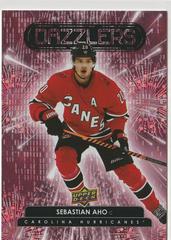 Sebastian Aho [Pink] Hockey Cards 2022 Upper Deck Dazzlers Prices