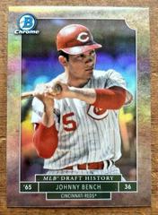 Johnny Bench [Red] #MLBD-JB Baseball Cards 2016 Bowman Draft Chrome MLB History Prices