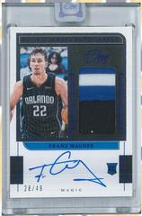Franz Wagner [Blue] #RJ-FWG Basketball Cards 2021 Panini One and One Rookie Jersey Autographs Prices