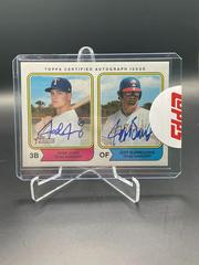 Jeff Burroughs, Josh Jung Baseball Cards 2023 Topps Heritage Real One Dual Autographs Prices