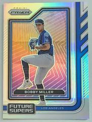 Bobby Miller [Silver] Baseball Cards 2023 Panini Prizm Future Supers Prices
