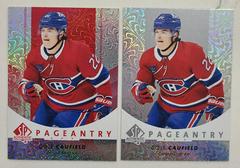 Cole Caufield [Red] #P-22 Hockey Cards 2022 SP Authentic Pageantry Prices