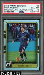 Luka Modric [Holographic] Soccer Cards 2016 Panini Donruss Production Line Prices