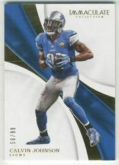 Calvin Johnson #34 Football Cards 2017 Panini Immaculate Collection Prices