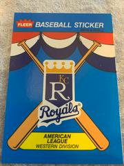Kansas City Royals ## Baseball Cards 1989 Fleer Baseball Stickers Prices