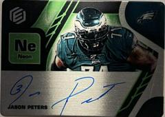 Jason Peters [Neon] Football Cards 2021 Panini Elements Steel Signatures Prices