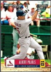 Albert Pujols [Press Proof Black] Baseball Cards 2005 Donruss Prices