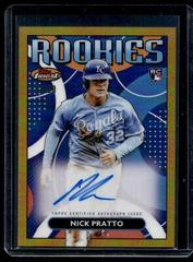Nick Pratto [Gold] #RDA-NP Baseball Cards 2023 Topps Finest Rookies Design Variation Autographs Prices