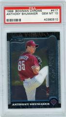 Anthony Shumaker #417 Baseball Cards 1999 Bowman Chrome Prices