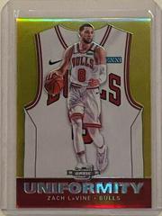 Zach LaVine [Gold] Basketball Cards 2019 Panini Contenders Optic Uniformity Prices
