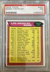 Rams Checklist #463 Football Cards 1976 Topps Prices
