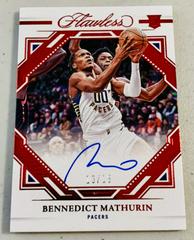 Bennedict Mathurin [Ruby] #15 Basketball Cards 2022 Panini Flawless Rookie Autograph Prices