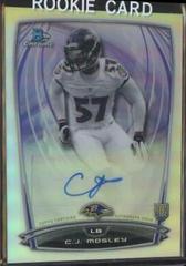 C.J. Mosley Football Cards 2014 Bowman Chrome Rookie Refractor Autographs Prices