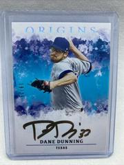 Dane Dunning [Gold Ink] #OASI-DD Baseball Cards 2021 Panini Chronicles Origins Autographs Prices