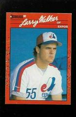 Larry Walker #578 Baseball Cards 1990 Donruss Prices