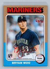 Bryan Woo [Special Edition Red Ink] #ROA-BW Baseball Cards 2024 Topps Heritage Real One Autograph Prices