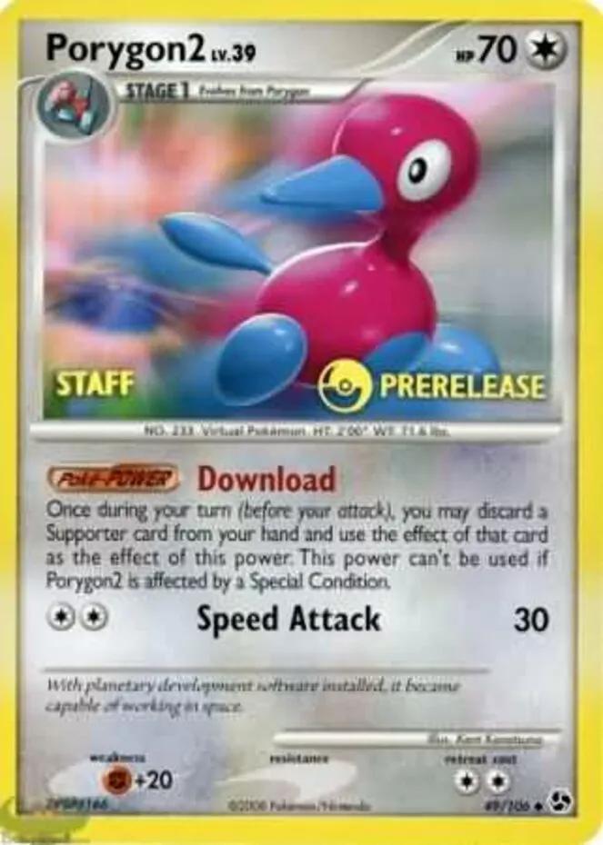 Porygon 2 [Prerelease Staff] #49 Pokemon Great Encounters